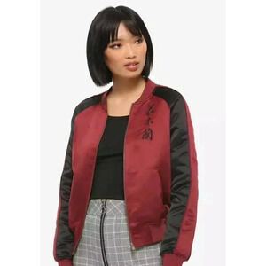 Her‎ Universe Disney Mulan Phoenix Satin Bomber Jacket b12